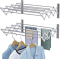 X-cosrack Wall Mounted Clothes Drying Rack, 31.9" Wide Large Rustproof by X-cosrack