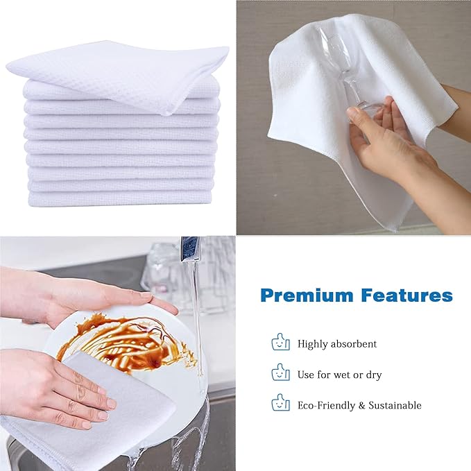 SINLAND Wholesale Microfiber Dish Cloth Best Kitchen Cloths Cleaning Cloths - Image 3