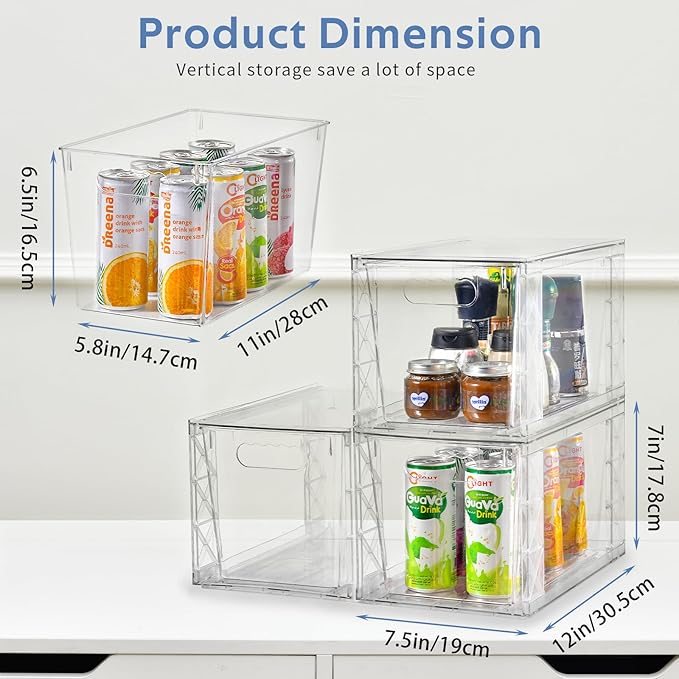 Plastic Drawers Storage, Acrylic Storage Bins - Image 3