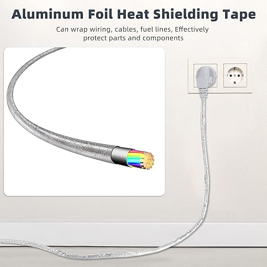 Zonon 2 Rolls Aluminum Foil Tape Heat Shield Tape Barrier Adhesive Reflective - Image 7