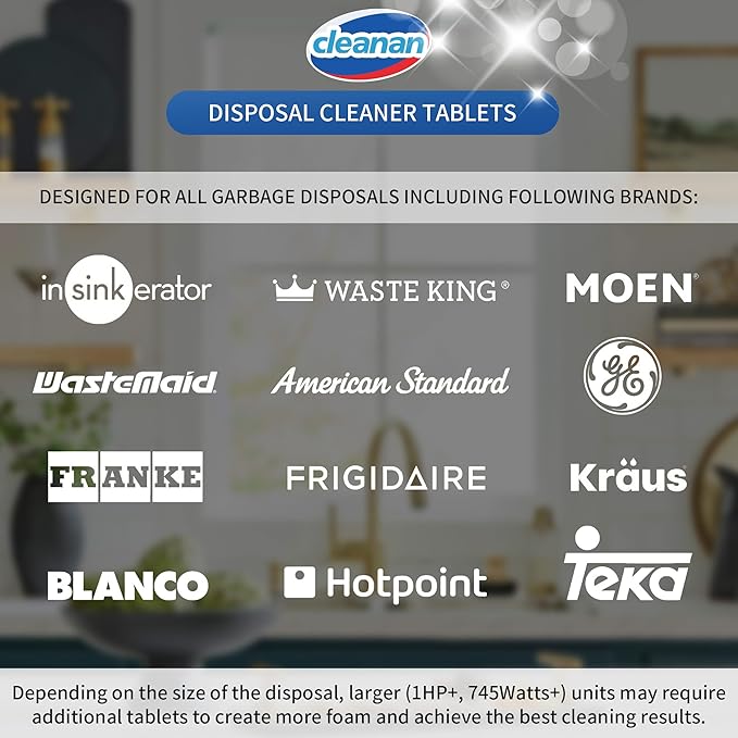 Foaming Garbage Disposal Cleaner and Deodorizer Tablets-24 Pack Food Disposal - Image 6