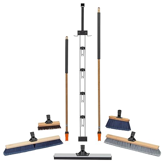SWOPT Garage Kit — Includes 48” and 60” Wooden Handles, Smooth Surface Push by SWOPTCleaning