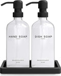 Glass Hand and Dish Soap Dispenser Set by Brighter Barns by BrighterBarns