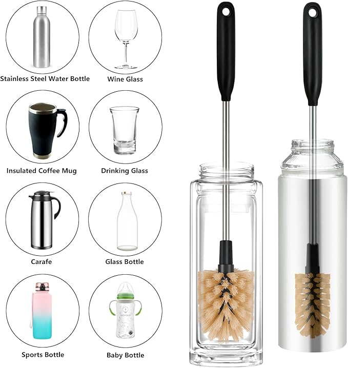 2-in-1 Long Handle Bottle Brush - Image 3