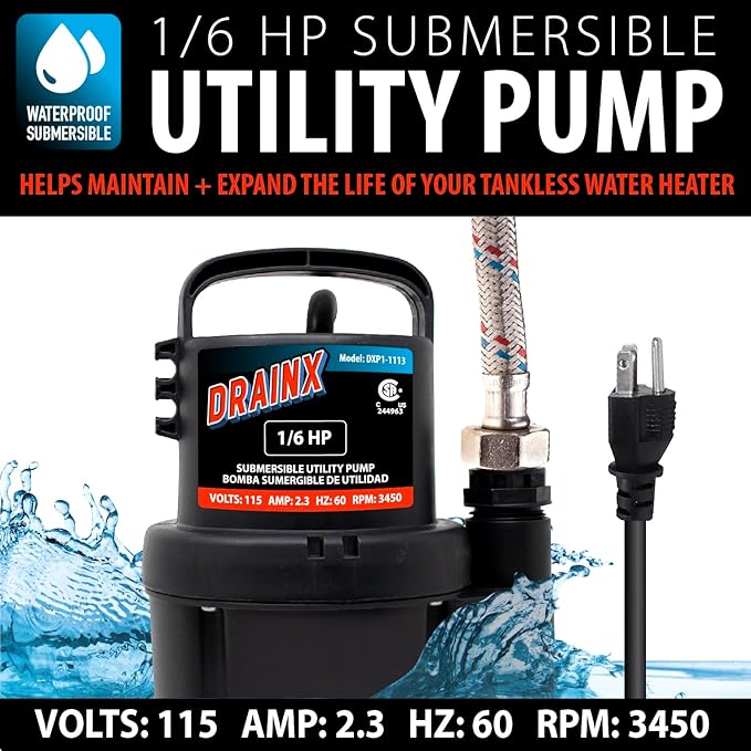DrainX Tankless Water Heater Flush Kit Includes 4 Quarts of Eco Friendly and - Image 4