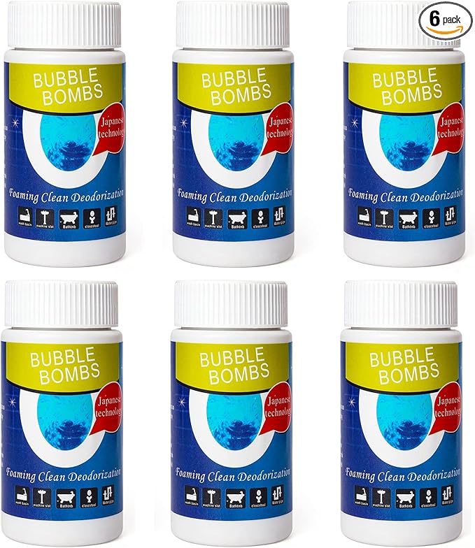 6 Pcs Bubble Bombs Drain Cleaner, Pipe Dredge Deodorant, Quick Dredge Pipeline by Unknown