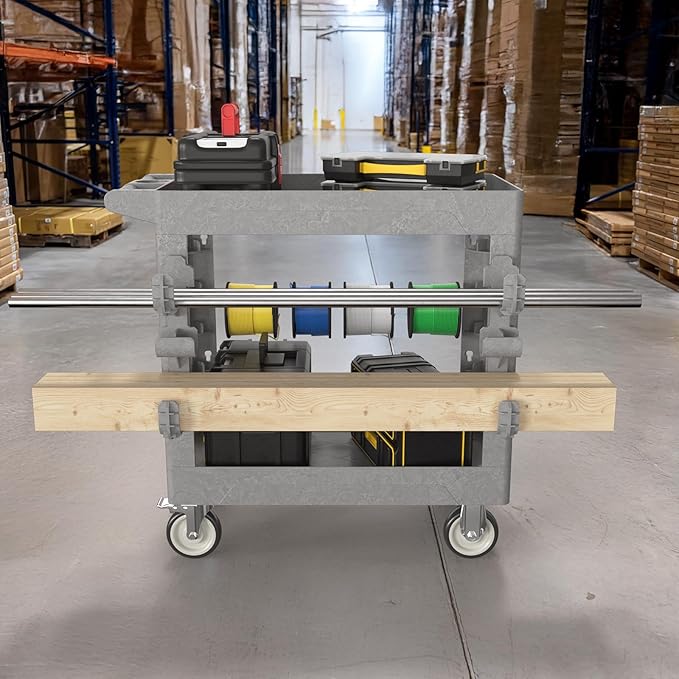 Heavy Duty Rolling Utility Cart - Image 6