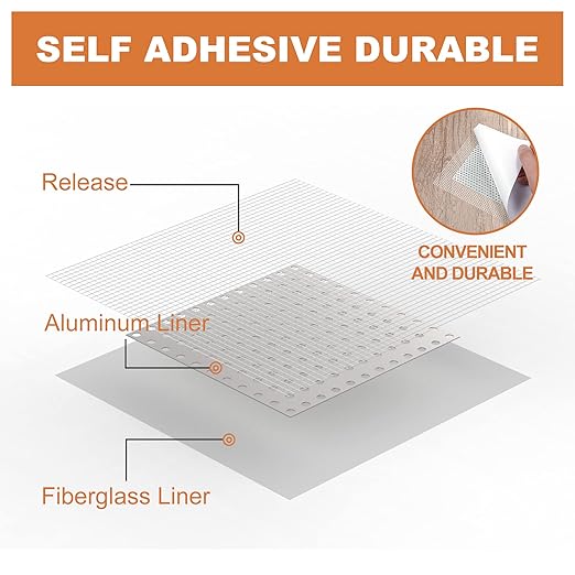 Drywall Repair Kit, Drywall Patch Repair Kit, 2/4/6/8inch Self Adhesive Repair - Image 4