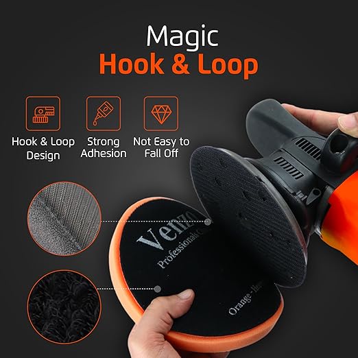 Venzo 5 Inch Buffing Polishing Pads, Buffing Polishing Kit, Polishing & Waxing - Image 6