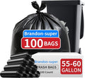 Brandon-super 55-60 Gallon Trash Bags, Sturdy & Tear-Resistant Commercial Can by Brandon-super