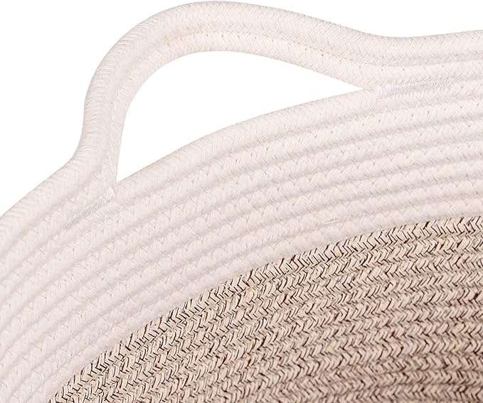 Medium and Large Woven Basket//With Handle, Used - Image 4