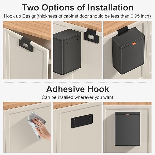 Mbillion Kitchen Compost Bin Hanging Trash Can - Image 5