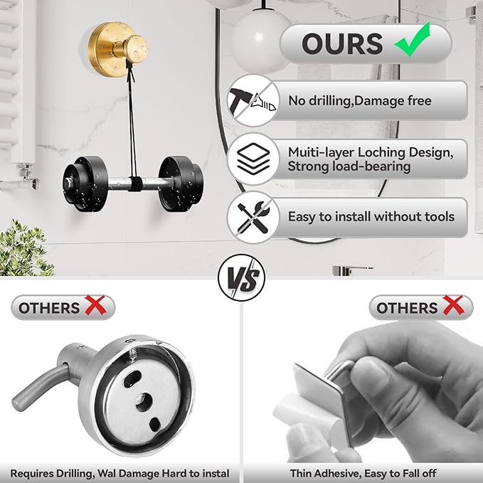 4 PCS Suction Cup Hooks for Shower, Stainless Steel No Drill Suction Towel Hooks - Image 4