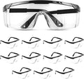 Safety Glasses, Full Coverage Lens, Built-in Brow Guard, UV Resistant, by Taigaoasis