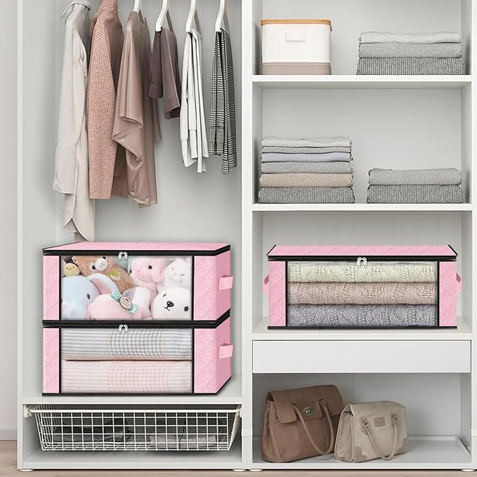 HomeHacks Storage 8-Pack Clothes Organizer Storage Bags Foldable Storage Box - Image 6