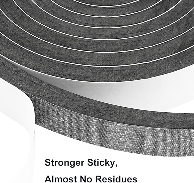 2 Rolls Weather Stripping Door Seal, 3/4'' W x 3/8'' T Foam Tape Close Cell - Image 3