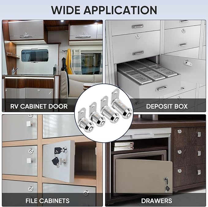 PTEROMY 2 Pack Cabinet Locks - Image 7