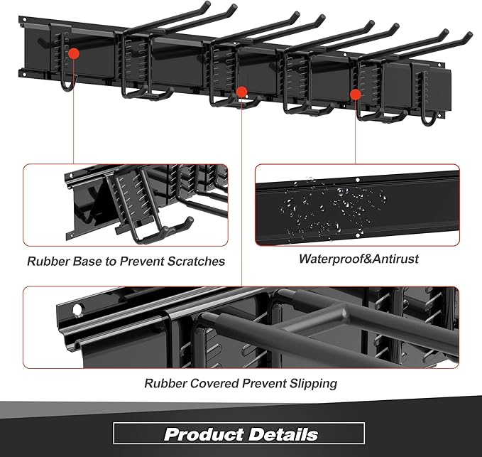 Garage Tool Storage Rack, Heavy Duty Garage Storage Organizer Rack System Wall - Image 4