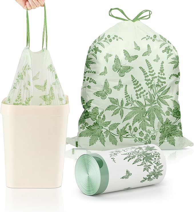 VOK 8 Gallon Trash Bags with Butterfly Printed & Sweet Wormwood Scent, by Unknown