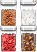MR.SIGA 4 Pack Airtight Food Storage Container Set, BPA Free Kitchen Pantry by MRSIGA