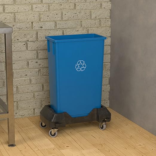 23 Gallon Blue Recycle Slim Jim Trash Can - Image 3