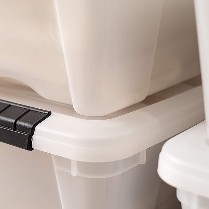 IRIS USA 13 Qt Stackable Plastic Storage Bins - Image 9