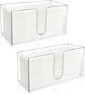 2Pack Acrylic Countertop Paper Towel Holder, Paper Towel Dispenser by CDIVEFTN