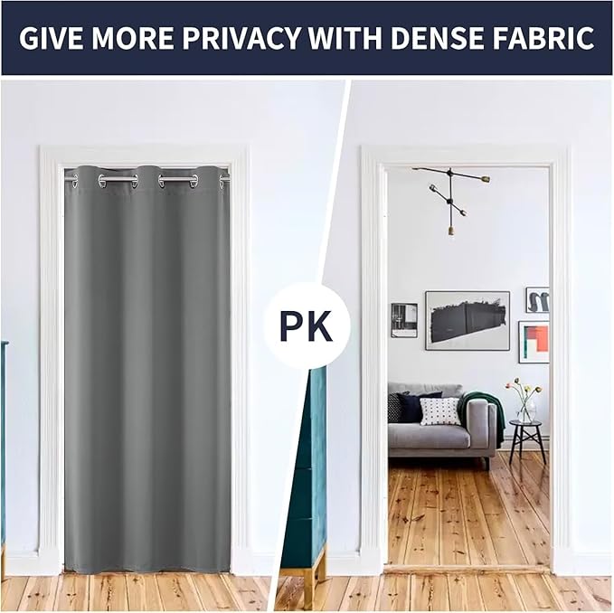 Joydeco Custom Size Door Curtain, Closet Door Curtain - Image 3