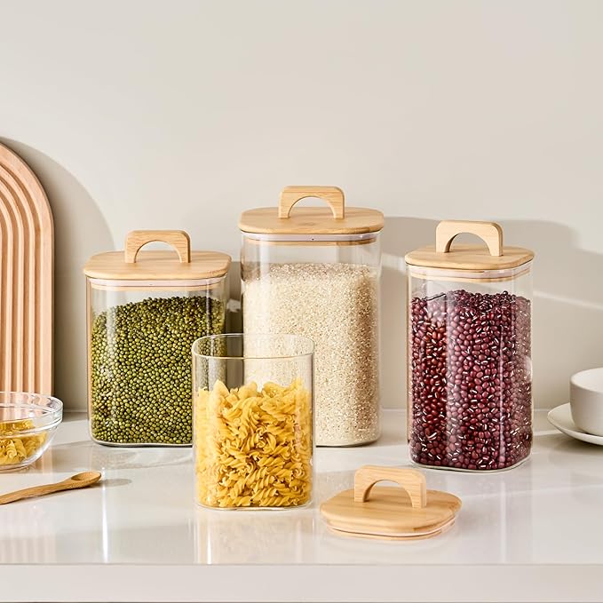 Sweejar 2 qt Glass Food Storage Jars - Image 9