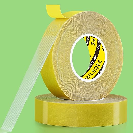 2Pack Double Sided Tape Heavy Duty, 0.79" x 33FT, Universal High Tack Strong by MILEQEE