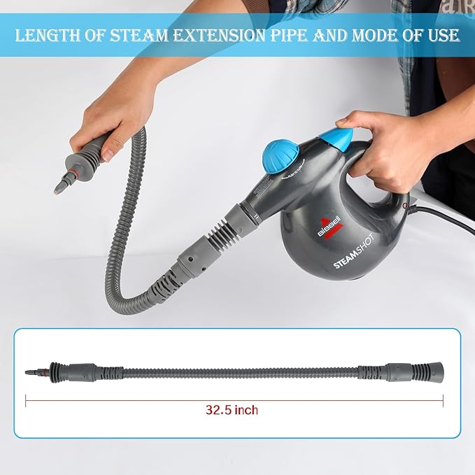 39N7A 32.8in Steam Extension Hose Replacement Parts Compatible - Image 3