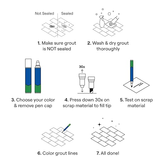Grout Pen White Tile Paint Marker: Waterproof Grout Paint, Tile Grout Colorant - Image 5