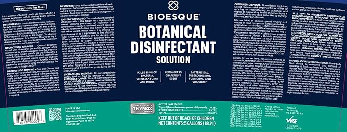 Bioesque Botanical Disinfectant Solution, Heavy Duty Broad-Spectrum Disinfectant - Image 7