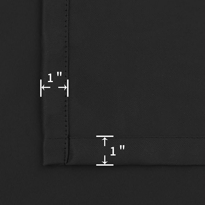 BGment Black Blackout Curtains 40 Inch Long - Image 7