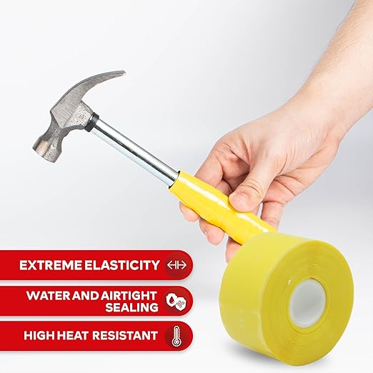 XFasten Self-fusing Silicone Tape Pro, 1.5-Inch x 15-Feet, 30mils Non-Adhesive - Image 3