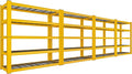 REIBII 72''H Garage Shelving 3010 LBS Storage Shelves Adjustable Metal Shelving by REIBII