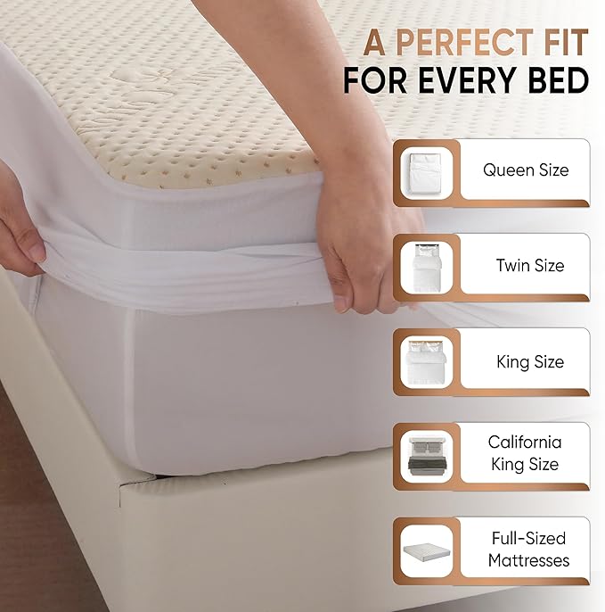 Luxury Waterproof Organic Mattress Protector Full - Image 5