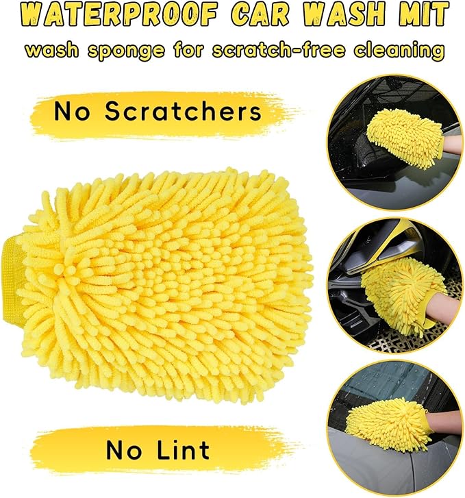 144'' Long Extendable Handle Car RV Wash Brush Kits - Image 7