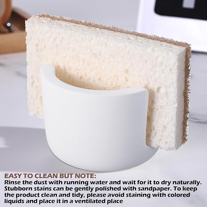 Geelin 2 Pack Diatomite Stone Sponge Holder - Image 7