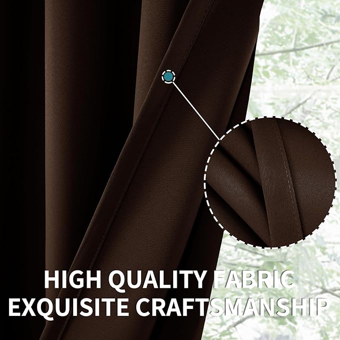 BGment Brown Kitchen Curtains 36 INES Long - Image 6