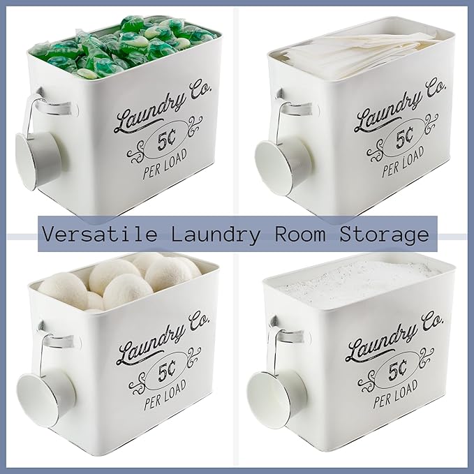 AuldHome Design Farmhouse Laundry Powder Container - Image 8