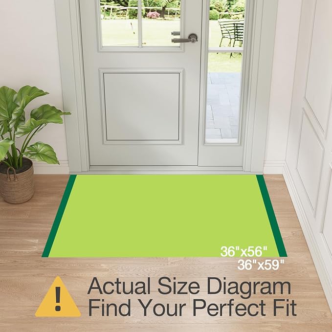 LUMI Ultra Thin Door Mat for Entryway, Easy Clean Welcome Entrance Mat for - Image 2