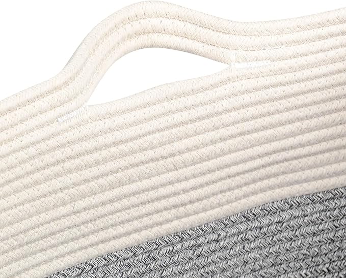 Storage Baskets for Clothes Fabric Cotton Rope Storage Basket - Image 7
