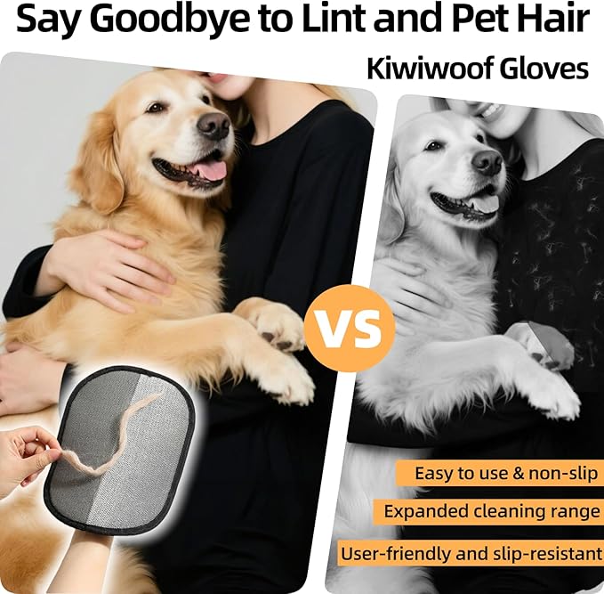 3Pcs Electrostatic Pet Hair Removal Gloves - Image 2