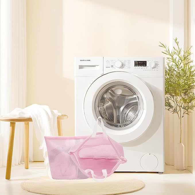 laundry bag with handles mesh laundry bags washing machine laundry totes travel - Image 4