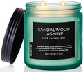 M&SENSE Sandalwood Jasmine Scented Candle, 11.6oz 70 Hours Burn Time Clean Non by MSENSE