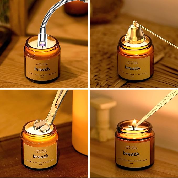 5 in 1 Candle Accessory Set, Candle Wick Trimmer Cutter, Candle Wick Dipper - Image 8