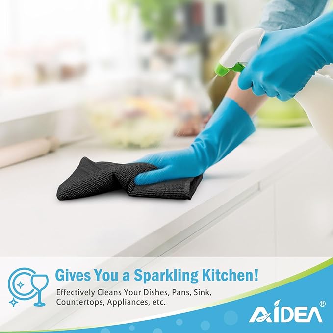 AIDEA Microfiber Cleaning Cloth 100PK, Soft Microfiber Towels - Image 5