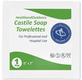 HAO Castile Soap Cleansing Towelettes 125 Count Refreshing Scented Wipes White by HAO