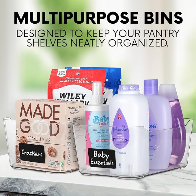 Clear Plastic Storage Bins - Image 4